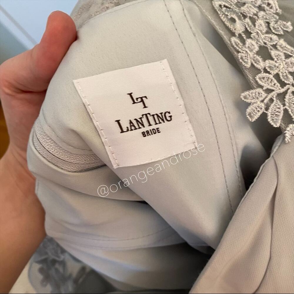 NWT LANTING Gray Bridesmaid Dress - Picture 3 of 12